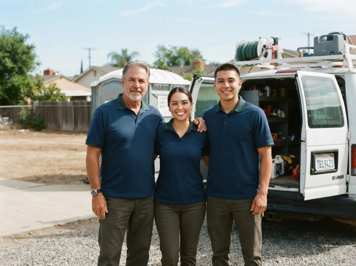 FreshOak Portable Toilets portable toilet rentals team in Orange, CA